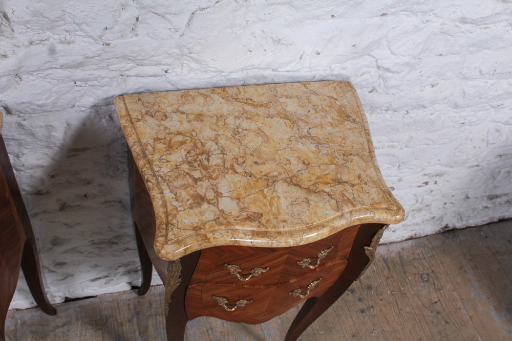 Very nice pair of bow French bedsides View VII
