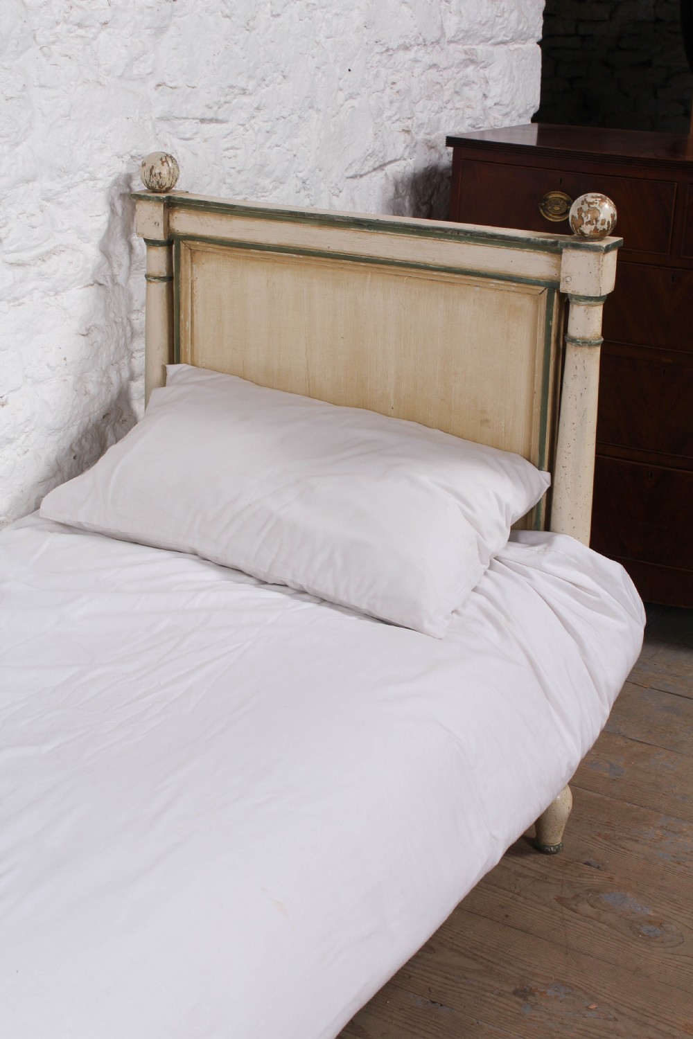 Early French  aged paint day bed View IV