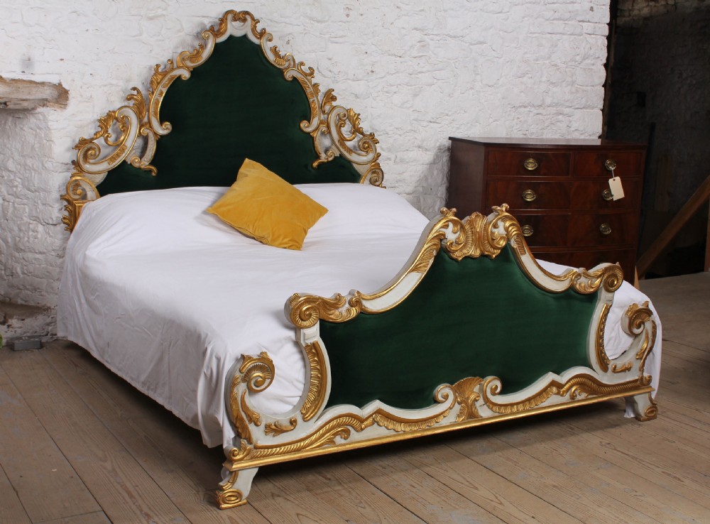 Spectacular Italian Rococco style super king size bed