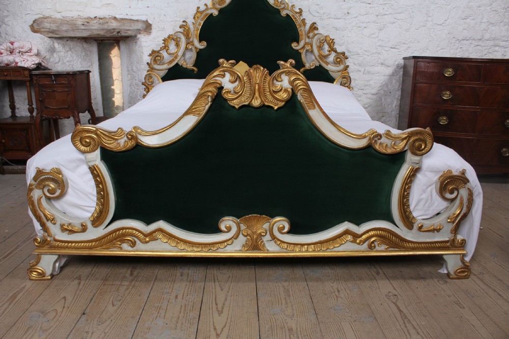 Spectacular Italian Rococco style super king size bed View II