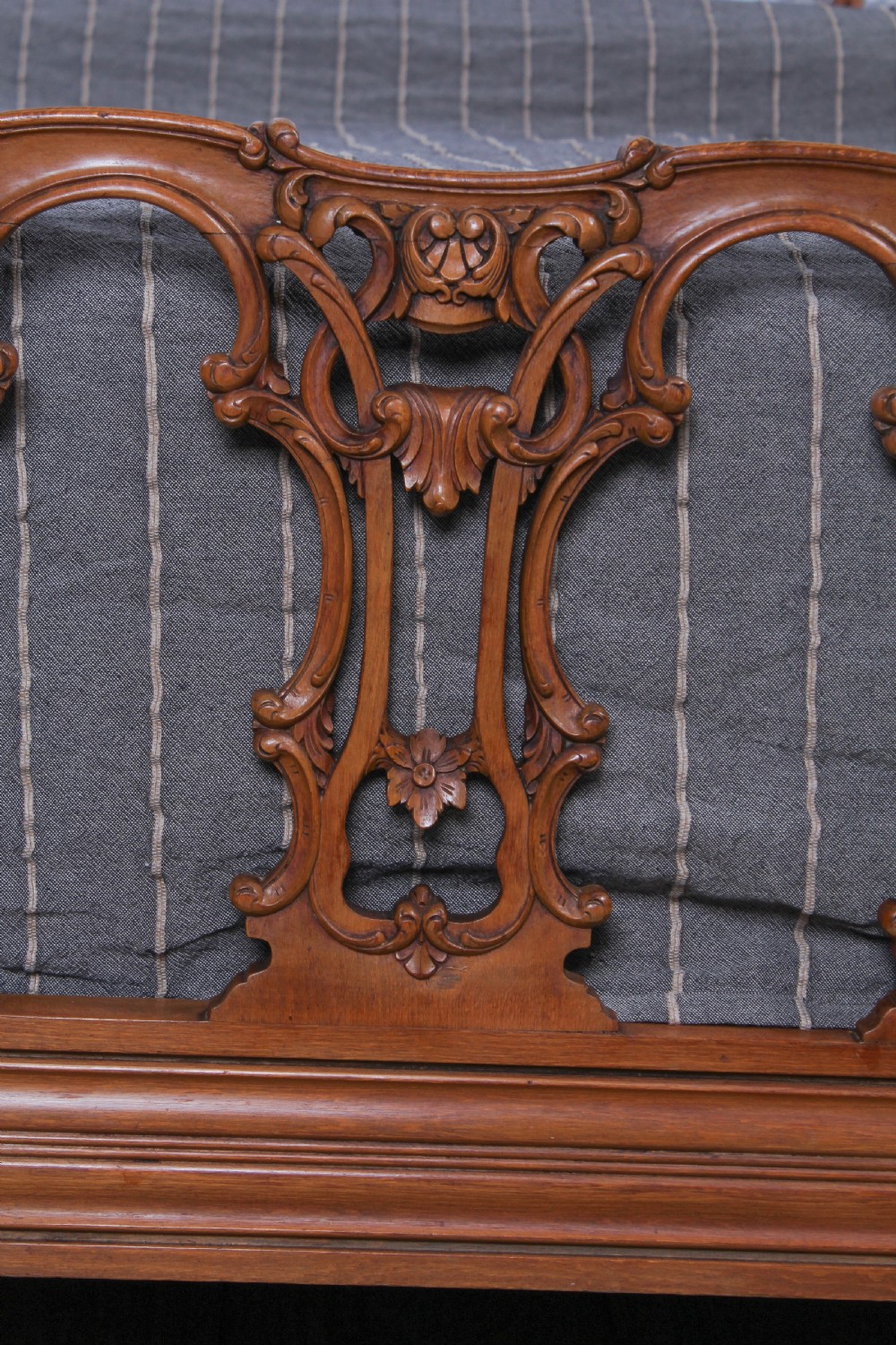 Very rare and individual Chippendale style king size bed View II