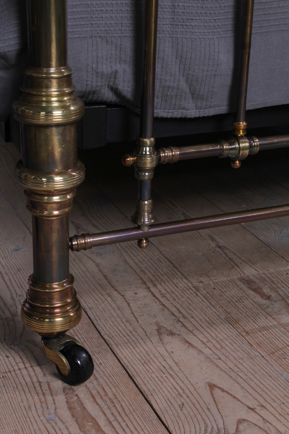 Very handsome Victorian 6Ft super king size brass and iron bed by Maple and Co. View III