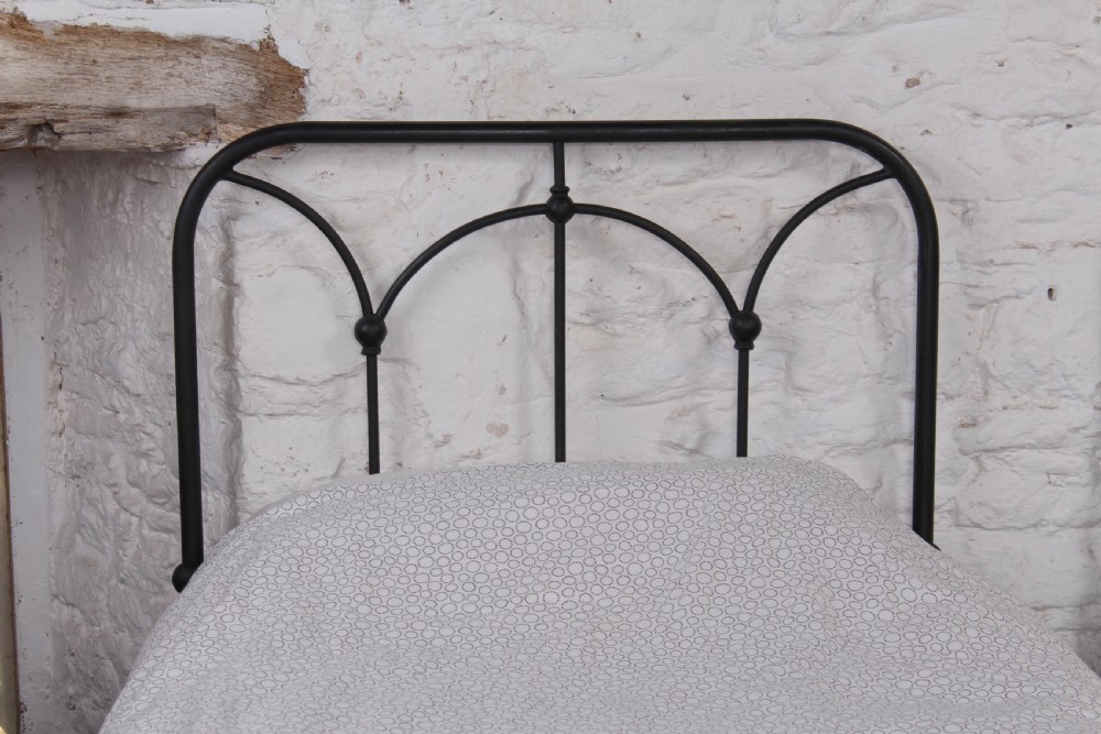 Lovely simple pair of all iron single beds View IV