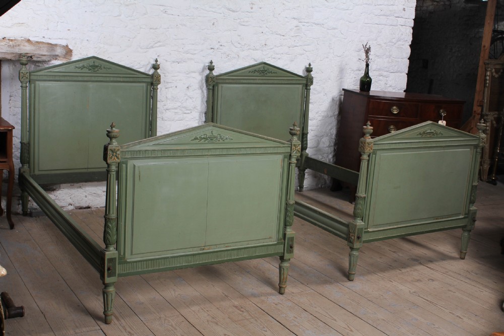 Lovely pair of  French Empire style large single beds