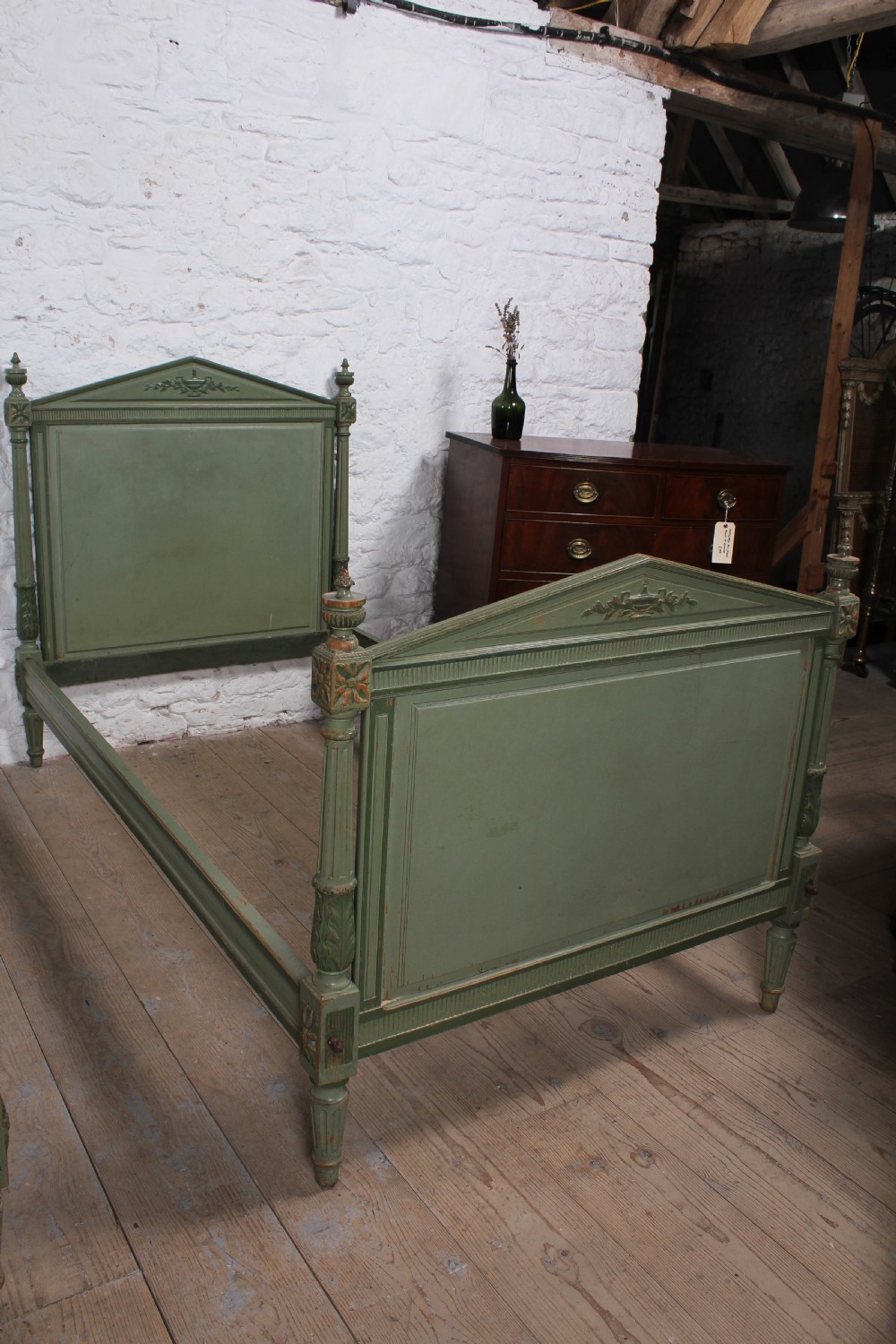 Lovely pair of  French Empire style large single beds View VII