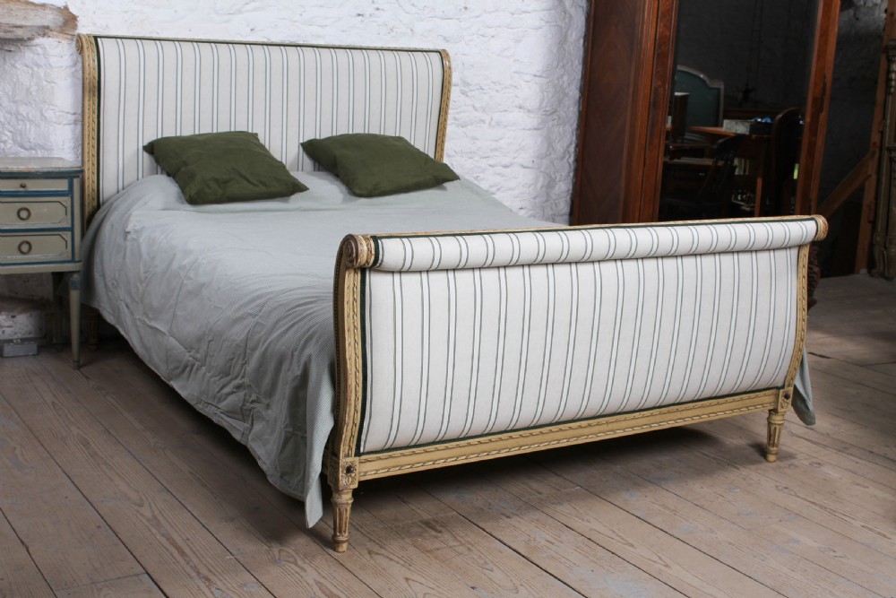 Newly upholstered French king size bed View II