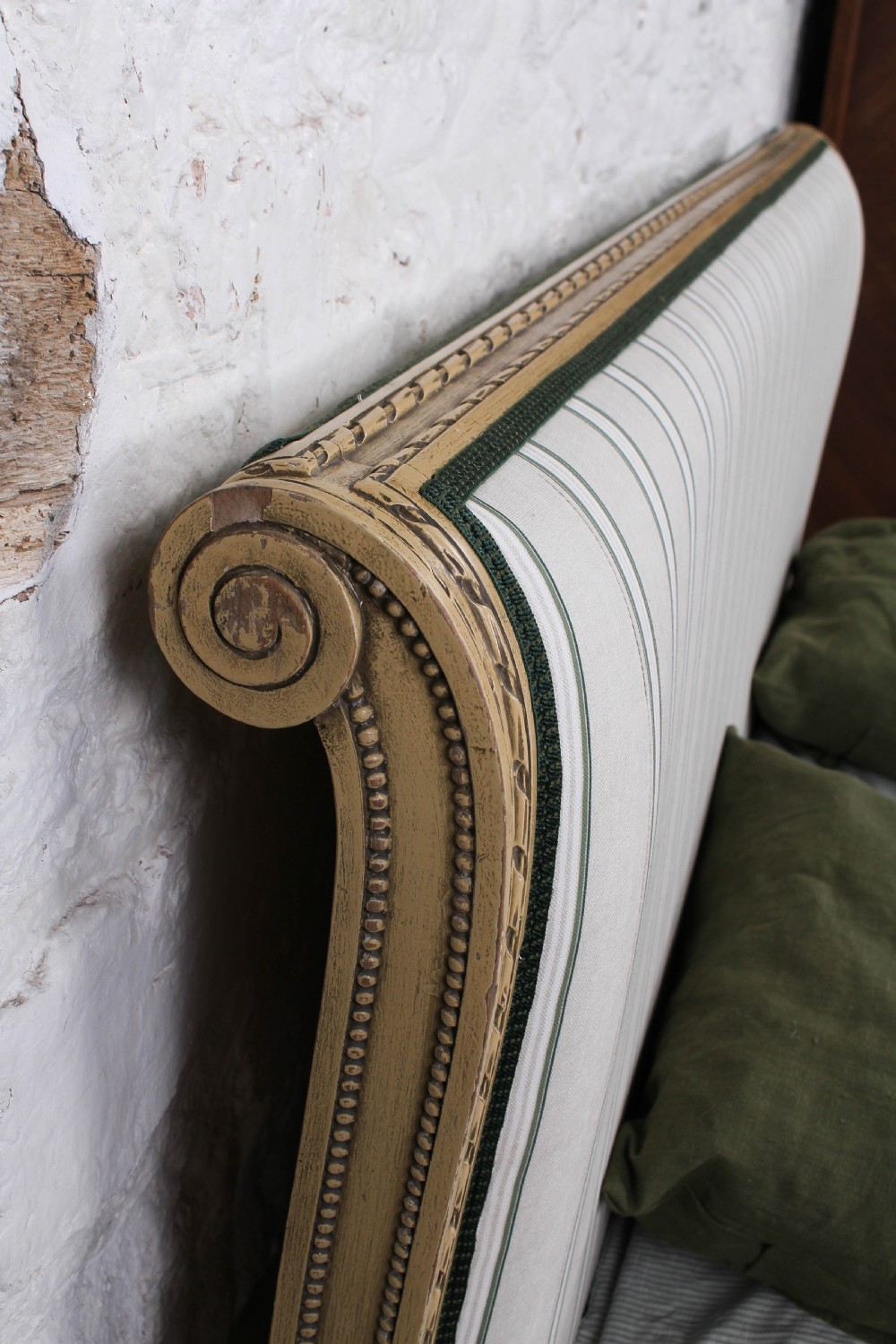 Newly upholstered French king size bed View VI