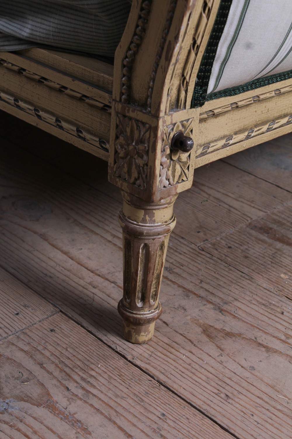 Newly upholstered French king size bed View VII