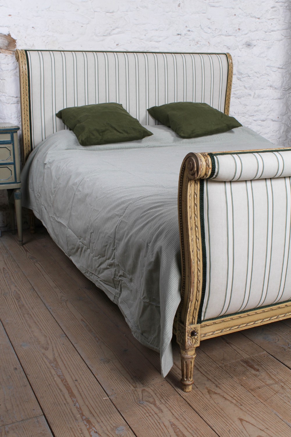 Newly upholstered French king size bed View VIII