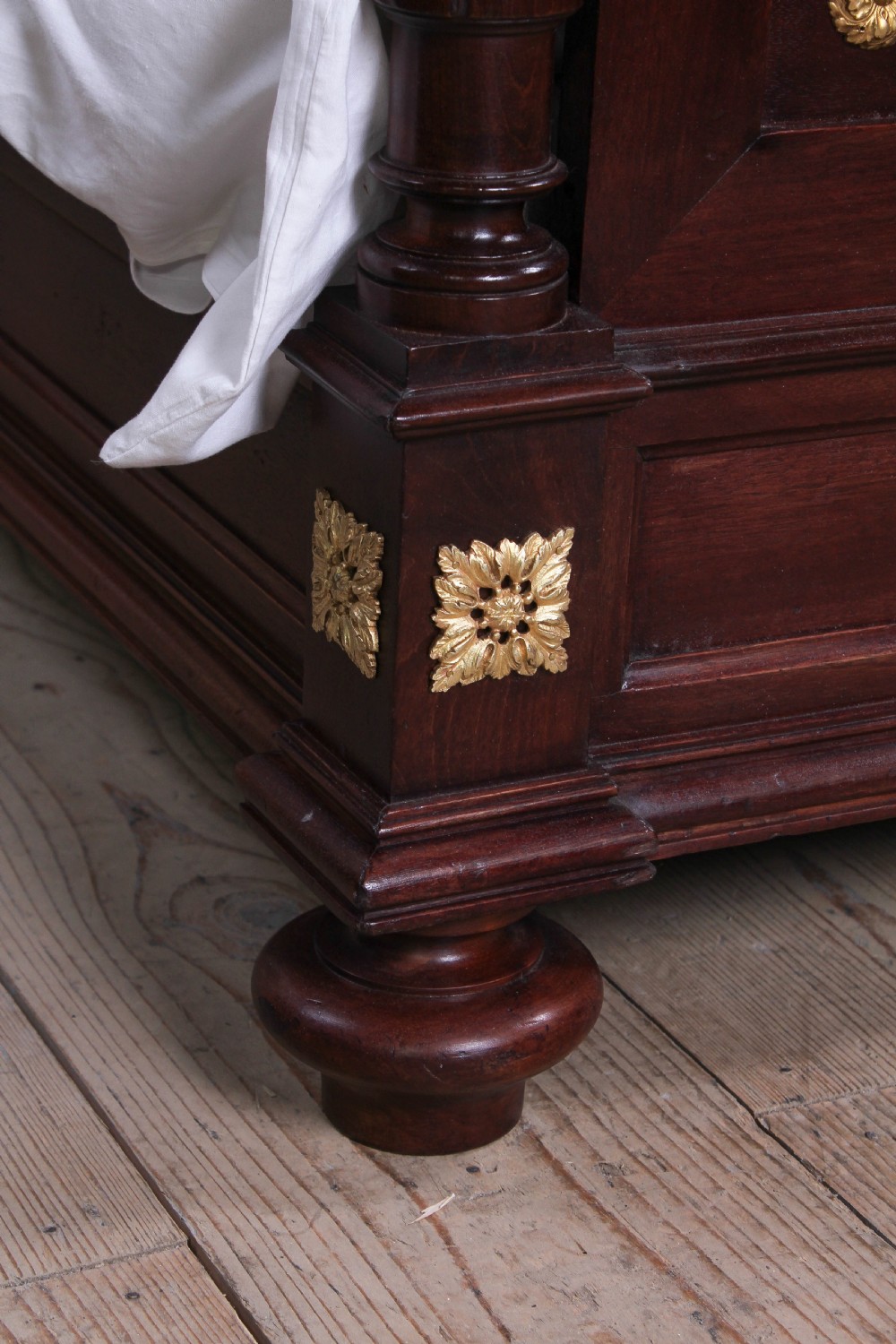 Handsome French Empire style  and ormolu bed View IV