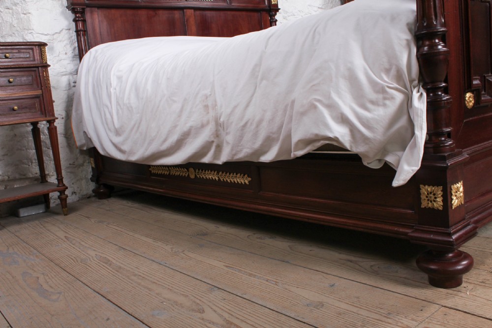Handsome French Empire style  and ormolu bed View X