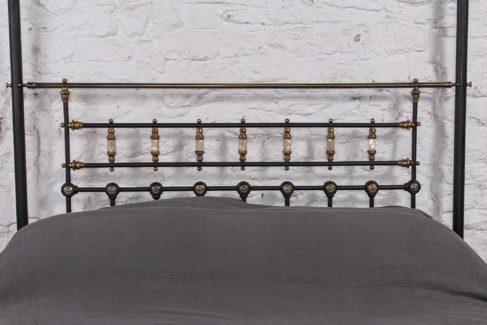 Beautiful Victorian king size half tester bed View IV