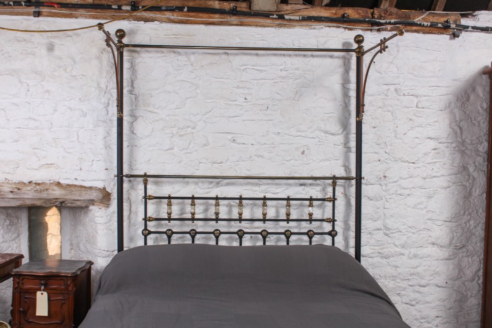 Beautiful Victorian king size half tester bed View VII