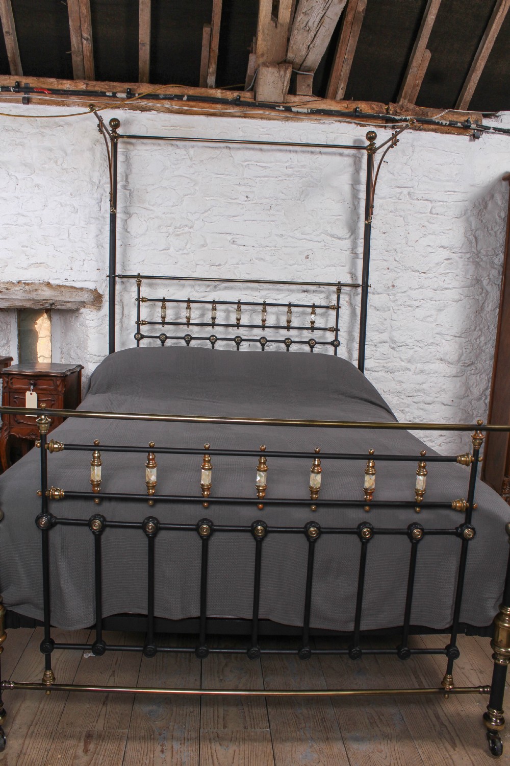Beautiful Victorian king size half tester bed View VIII