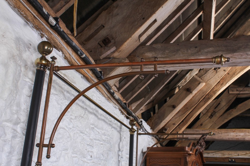 Beautiful Victorian king size half tester bed View IX
