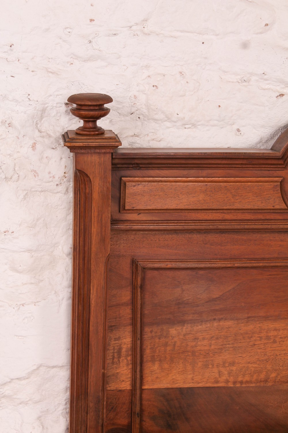 Attractive French walnut double bed View VI
