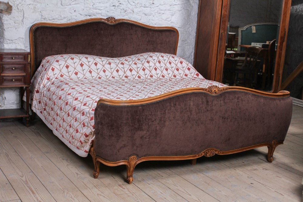 Louis XVI style super king size upholstered bed