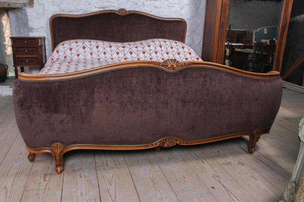 Louis XVI style super king size upholstered bed View II