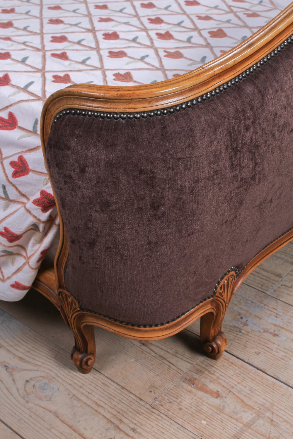 Louis XVI style super king size upholstered bed View III