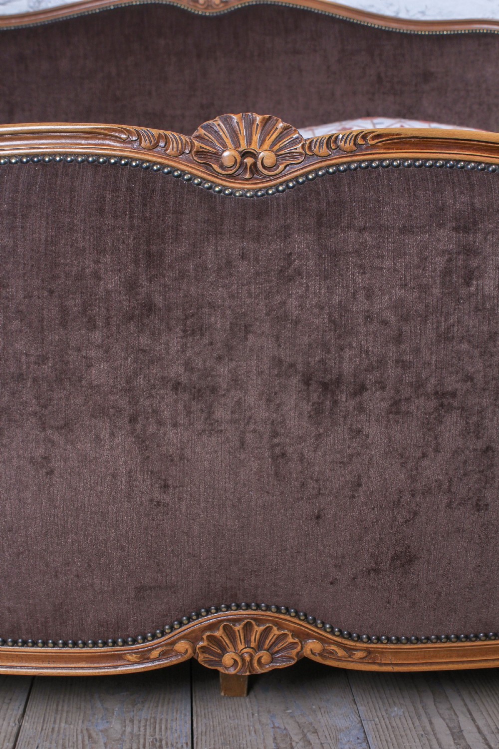 Louis XVI style super king size upholstered bed View VI