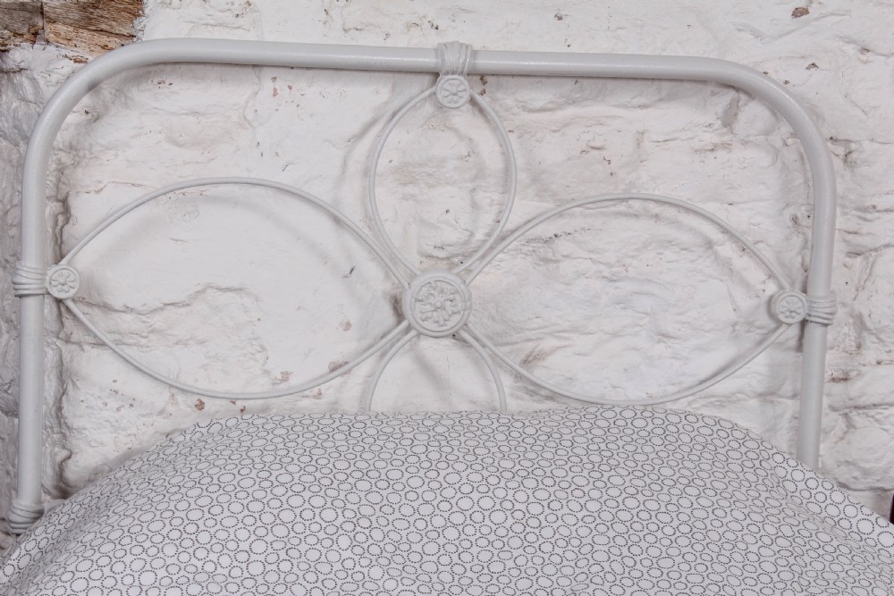 Pretty pair of Irish iron no end simple beds View II
