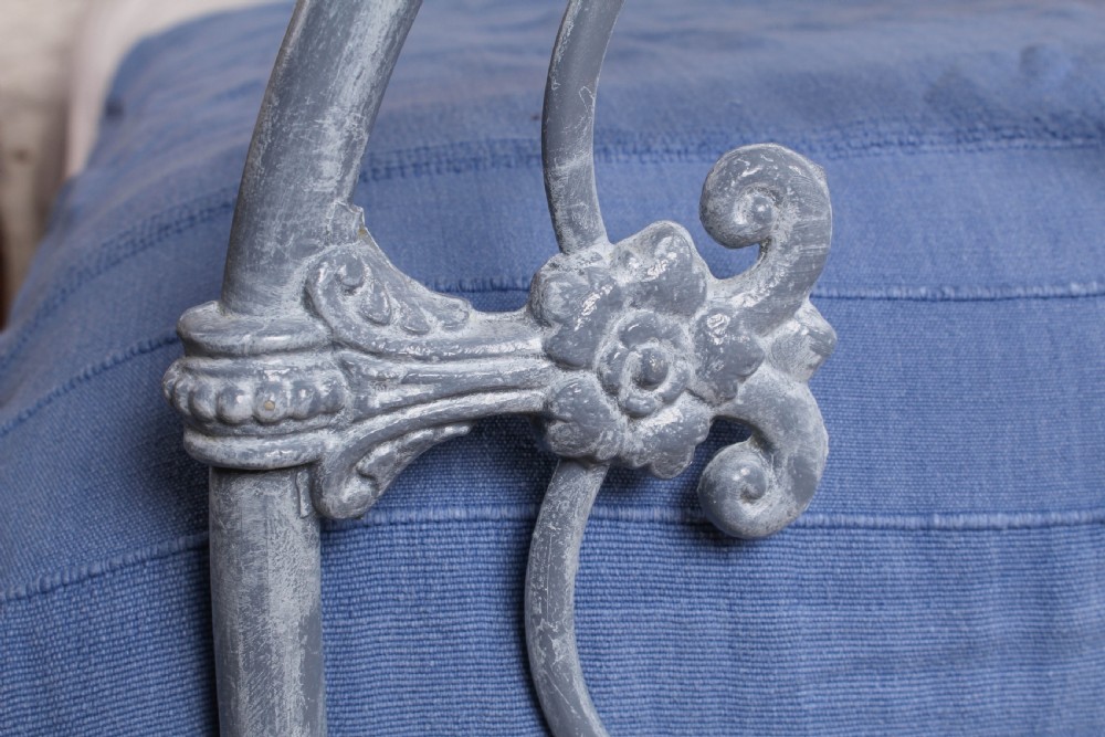 Lovely rare Victorian iron double bed View IV