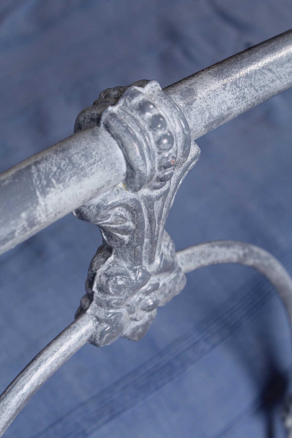 Lovely rare Victorian iron double bed View VII