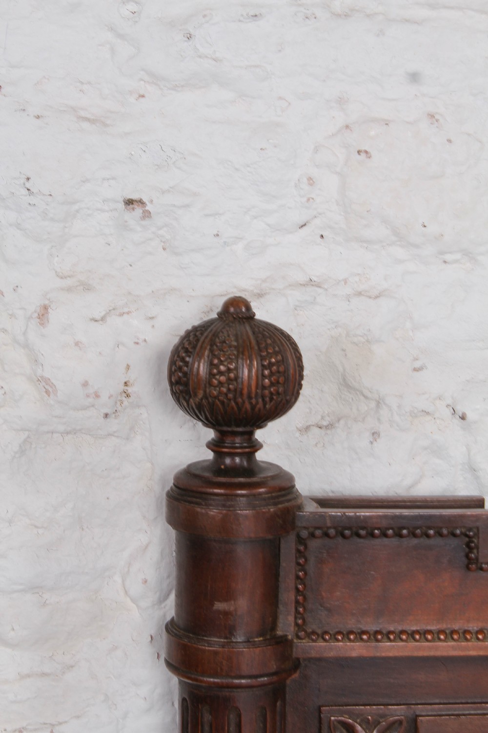 Fabulous Renaissance style carved oak double bed with low foot board View VIII