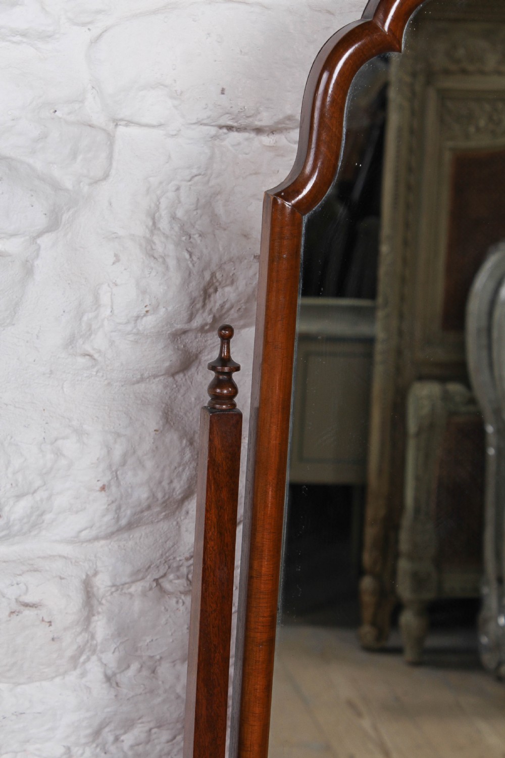Mahogany cheval mirror View IV