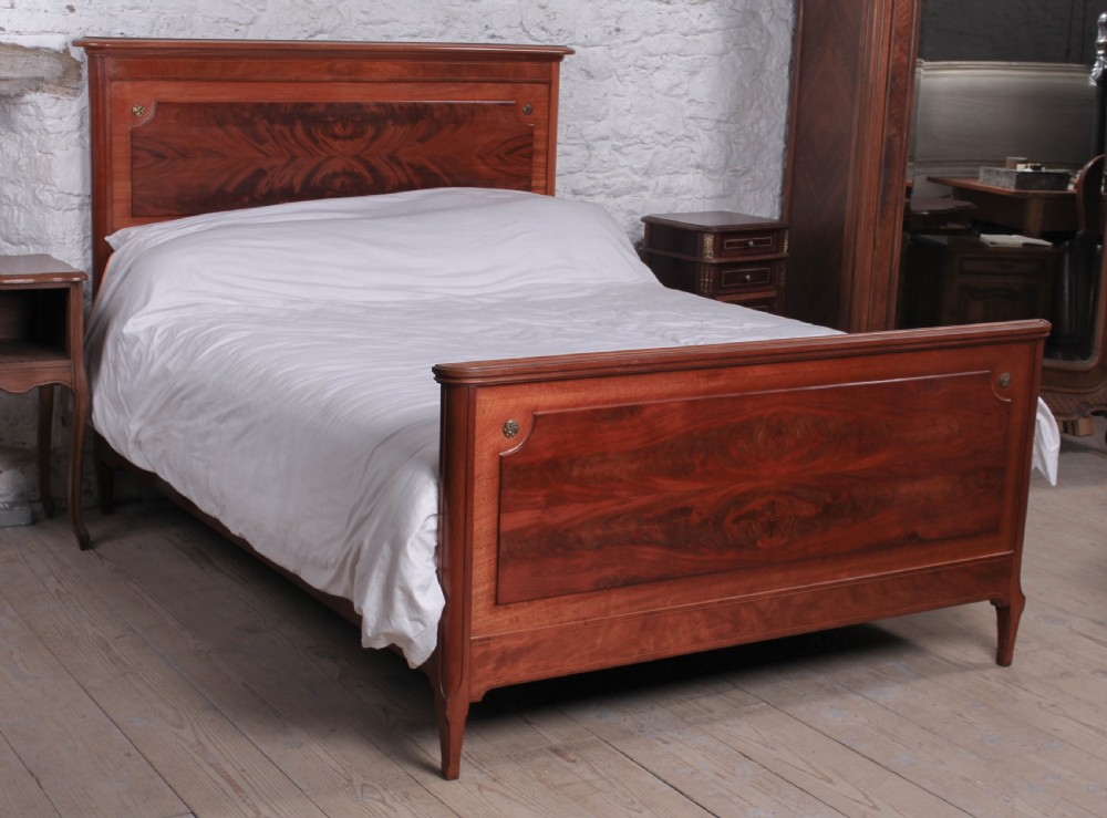 Empire style  flame mahogany king size bed 