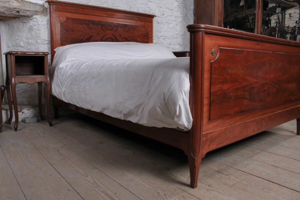 Empire style  flame mahogany king size bed  View IX