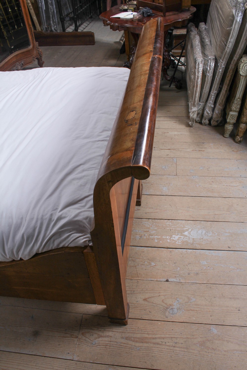 Biedermeier style large king size bed View V