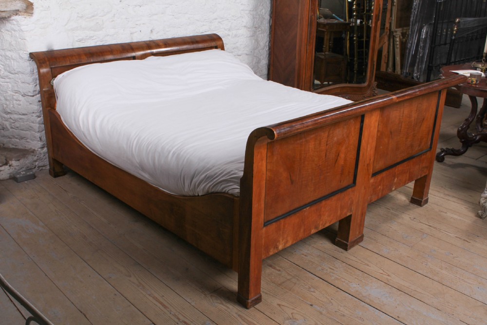 Biedermeier style large king size bed View VI