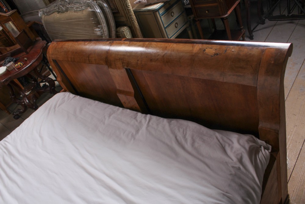 Biedermeier style large king size bed View IX