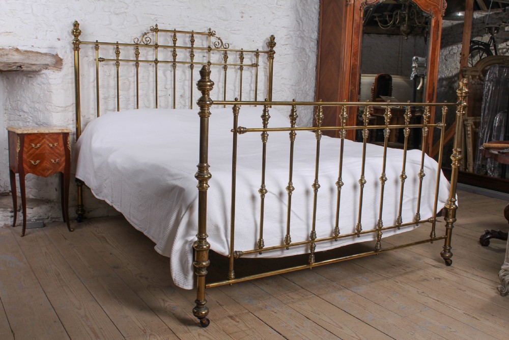 Handsome super king size all brass bed  View III