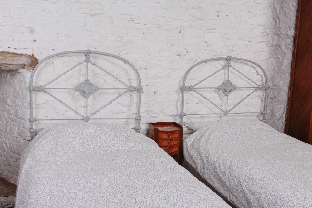 Lovely pair of all iron single no end beds (can be joined)  View III