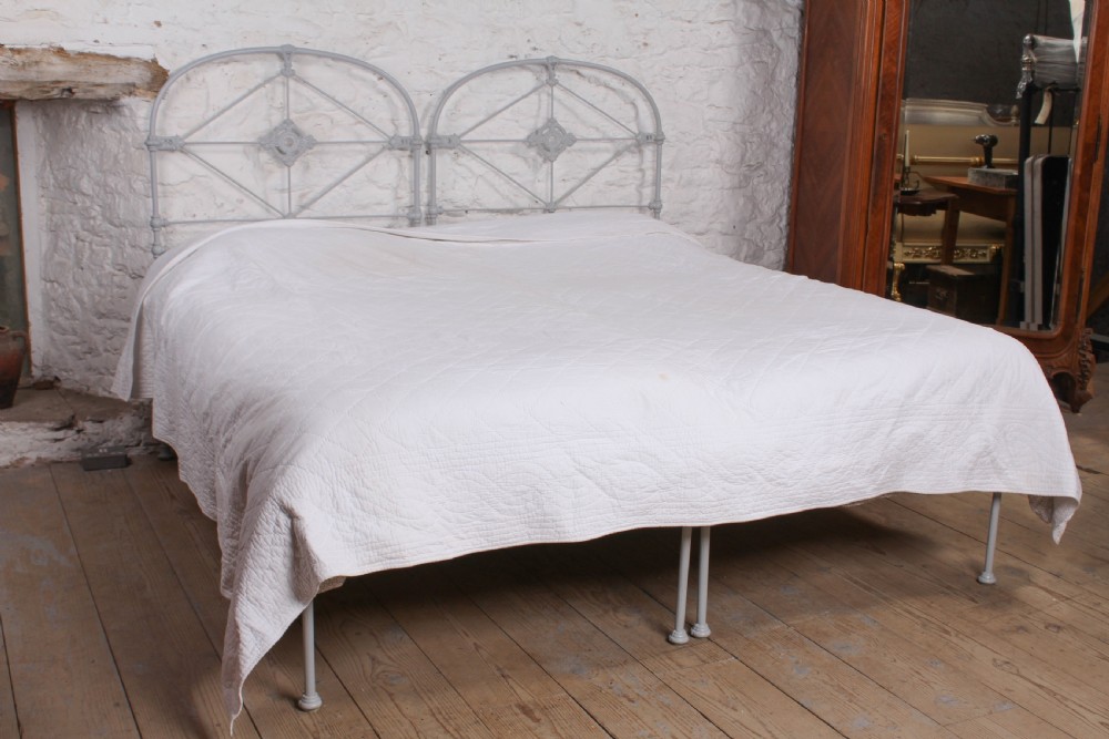 Lovely pair of all iron single no end beds (can be joined)  View IX