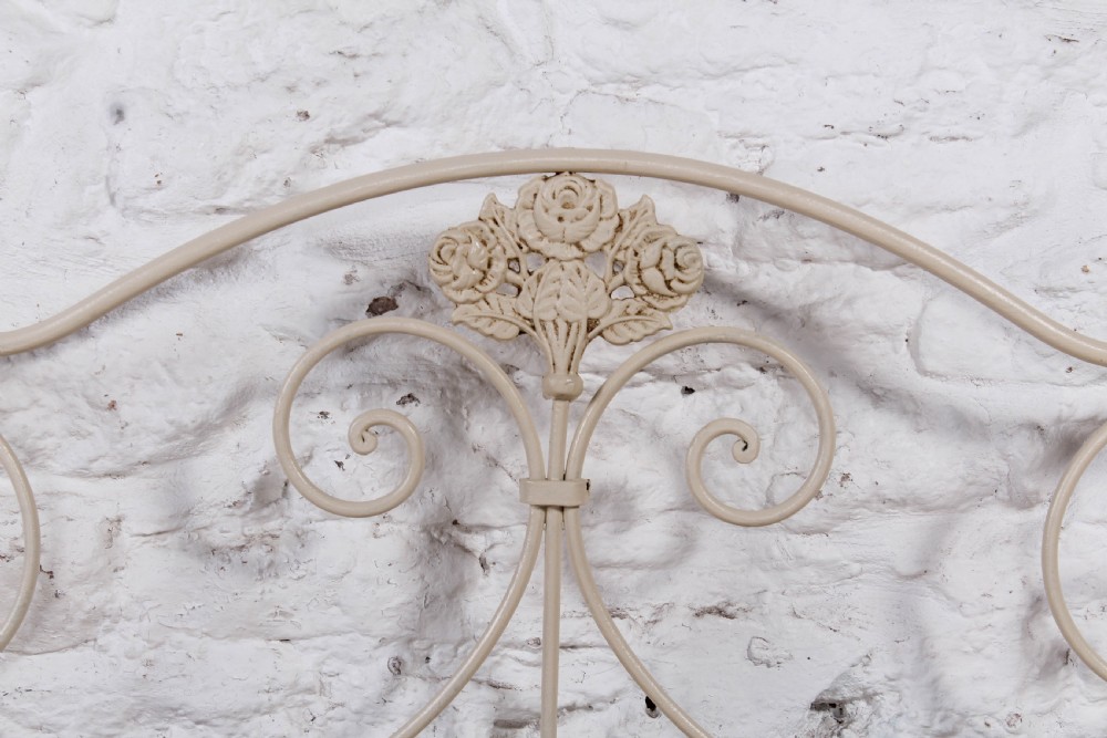 Pretty forged iron no end double bed View II