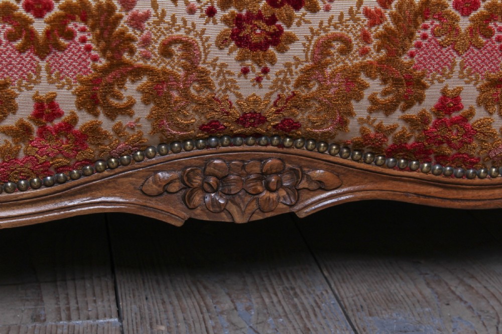 All original French upholstered corbeille double bed  View VI
