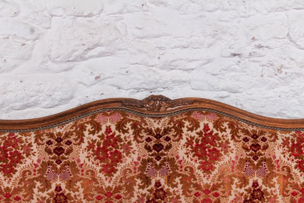 All original French upholstered corbeille double bed  View VIII