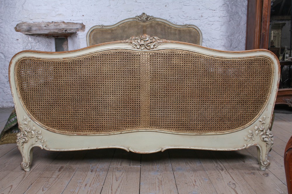Lovely Louis XVI style caned king size bed  View III