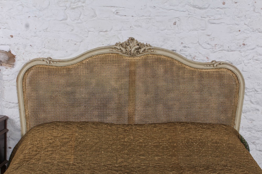 Lovely Louis XVI style caned king size bed  View IV