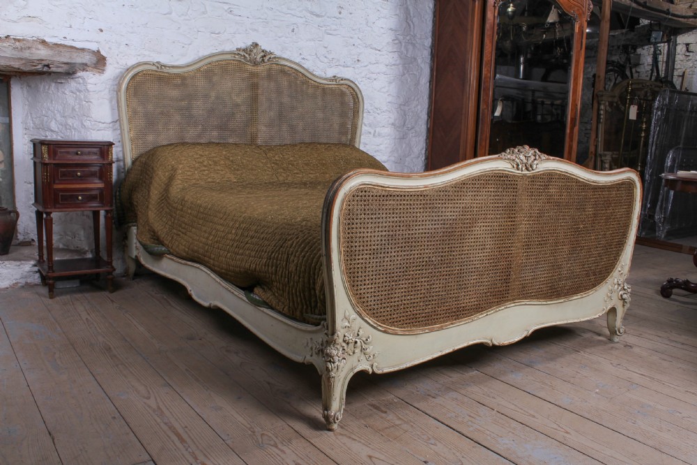 Lovely Louis XVI style caned king size bed  View VI