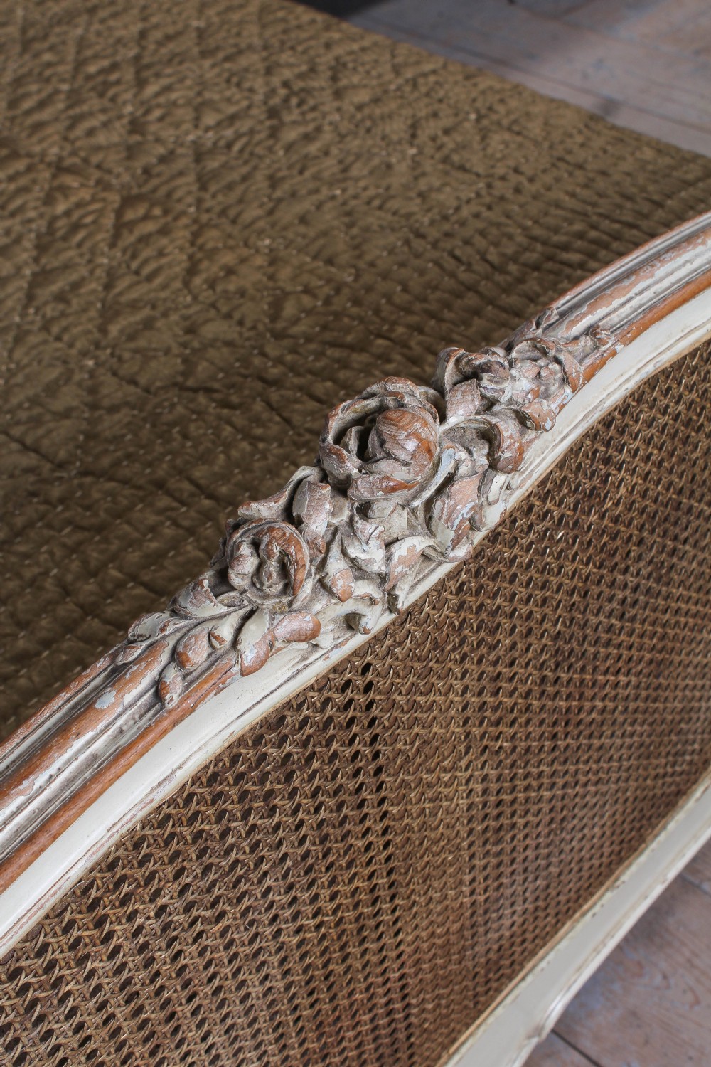 Lovely Louis XVI style caned king size bed  View VIII
