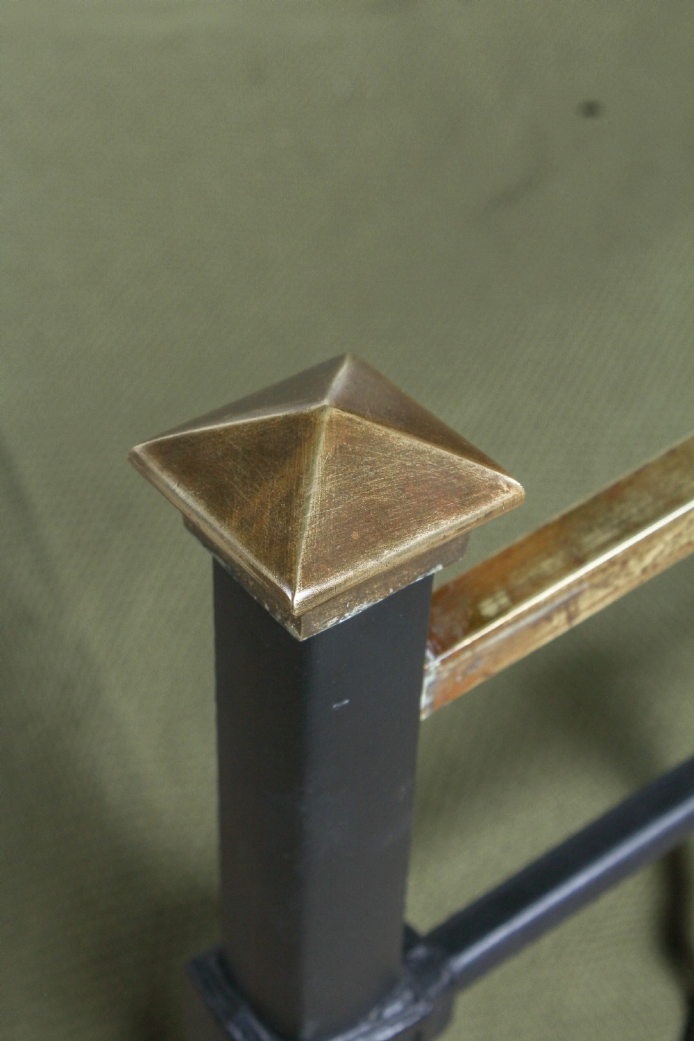 Classic Edwardian brass and iron single bed View III