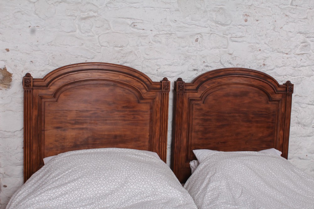 Fabulous pair of wooden caned French single beds (can be joined)  View II
