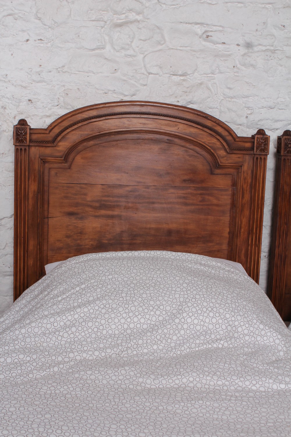 Fabulous pair of wooden caned French single beds (can be joined)  View III
