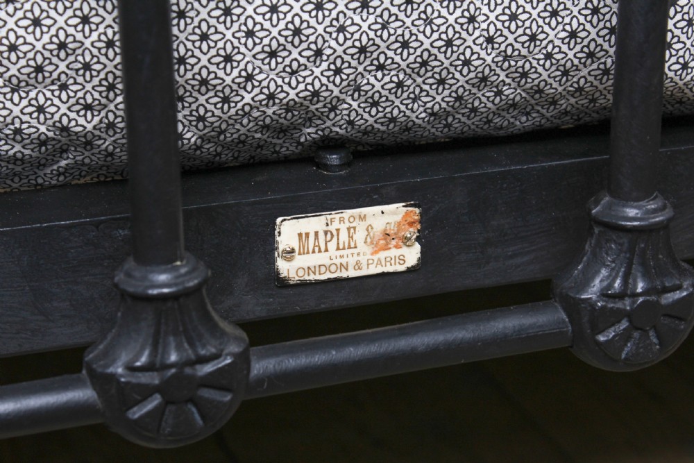 Handsome classic Victorian 6FT super king size bed by Maple and Co. View VI
