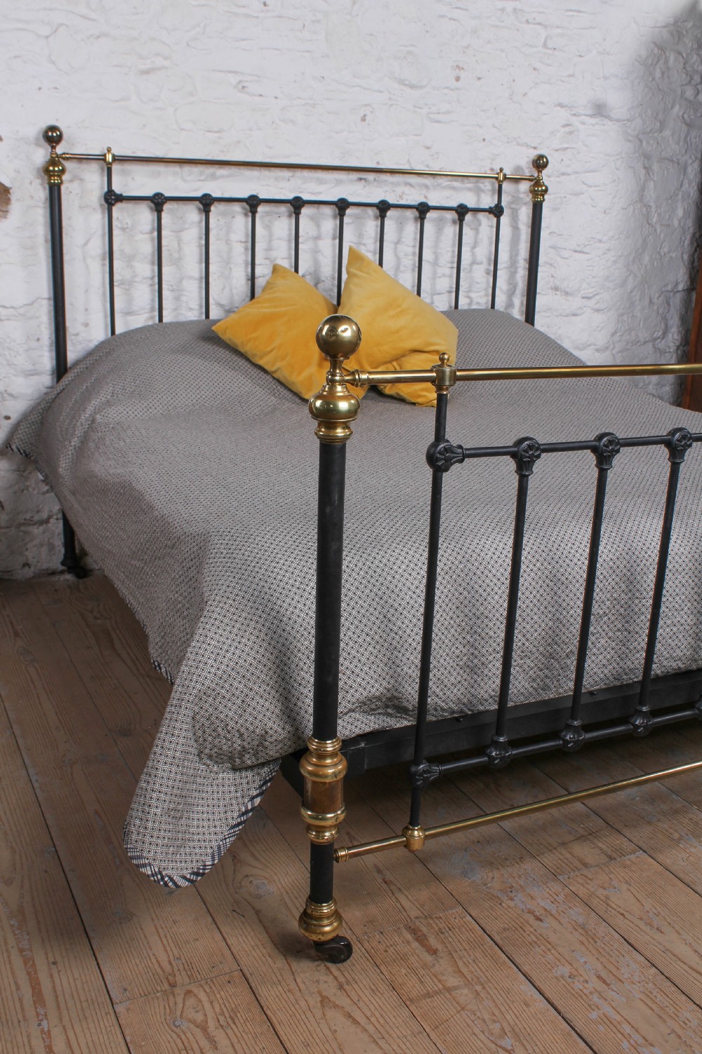 Handsome classic Victorian 6FT super king size bed by Maple and Co. View VIII