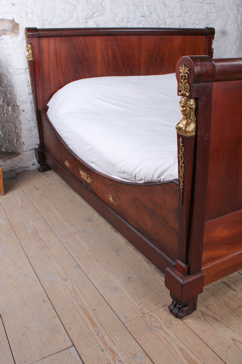Exceptional rare mahogany  Napolean 11 style super king size  bed View II